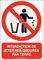 AUA SIGNALETIQUE - Panneau Interdiction de jeter ses ordures par terre-AI - 150x210 mm, Vinyl adhésif