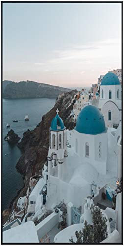 Ecowelle Infrarotheizung mit Bild | 1200 Watt | 60x120 cm | Infrarot Heizung| | Made in Germany| d 126 Santorini