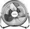 Schallen Small 9 Metal High Velocity Cold Air Circulator Adjustable Floor Fan with 3 Speed Settings (Chrome | Silver)