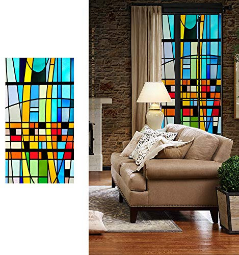 Vidrieras Decorativas Ventana de película,Vinilo Ventana privacidad PVC Pelicula Privacidad Electrostática Pegatinas Esmeriladas para Ventana,vinilos translucidos para Oficina Cocina Baño Decorativas