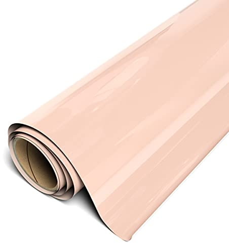 Siser EasyWeed Heat Transfer Vinyl 11.8 x 5ft Roll (Pale Peach) Compatible with Siser Romeo/Juliet & Other Professional or Craft Cutters - Layerable - CPSIA Certified