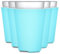 TahoeBay Blank Pint Glass Sleeves (6-Pack) 16 Ounce Insulating Foam Collapsible Beer Drinking Cup Holder (Robins Egg Blue)