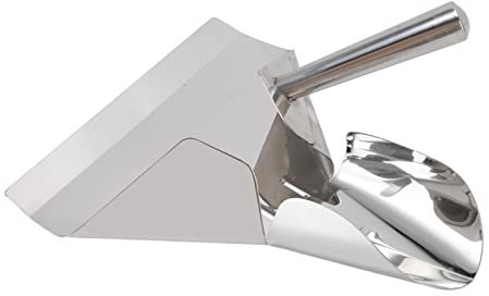 TOPINCN French Fries Shovel, Rustproof Chip Scoop Stainless Steel Food French Fry Popcorn Shovel French Fry Bagger Scooper for Cinemas Buffet