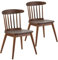 HOMN LIVING 2er-Pack Stühle Ben Nussbaum, Sessel & Stühle, Massivholz, 55 cm (Breite) 52 cm (Tiefe) 80 cm (Höhe)