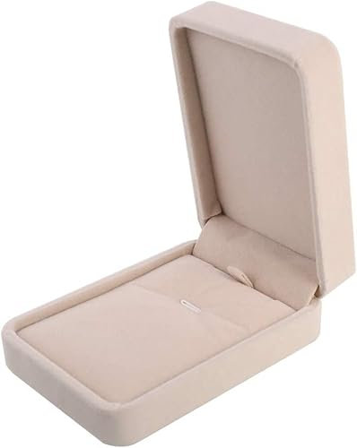PFLYPF 2 Stück Damenschmuckschatulle, mit 2 Stück Silbertuch, Anhängerschatulle, Flanell-Schmuckschatulle, tragbare Schmuckschatulle, Aufbewahrungsbox, Schaubox, geeignet für Damen und Mädchen