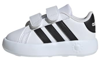 adidas Grand Court 2.0 Shoes Kids, Scarpe da Tennis Unisex - Bimbi 0-24, Cloud White Core Black Cloud White, 23 EU