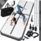 KESSER® Turnmatte Aufblasbar Airtrack Fitness-Matte Gymnastikmatte | inkl. Tragetasche & elektr. Luftpumpe | Yogamatte, Tumbling Matten, Trainingsmatte (Anthrazit, 600 x 100 x 10 cm)