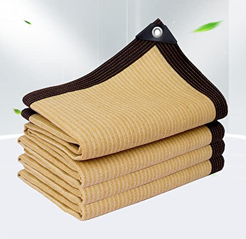 Filet d'ombrage pour Serre Toile Ombrage Voile d Ombrage Serre Voile Ombrage 5x5 Tissu D'ombrage, Filet De Protection, Ventilation Serre, Pergola, Garage,beige-2x2m