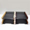 Schreibtisch Briefablage Dokumentenablage Holz Metal Double Document Trays A4 Papierbüro Dokument Brief Tablett Organizer Inhaber Dokument Tray Organizer, erweiterbarer Bürodatei Inhaber Dokumentenabl