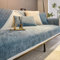 Sofa Überzug, Couch Überzug L Form 1/2/3/4 Sitzer, Sofa Cover Sofabezug Ecksofa rutschfeste Sofaschoner, Sofadecken für Sitzfläche, Universelle Sofa Überwurf,Blau,90 x 160 cm