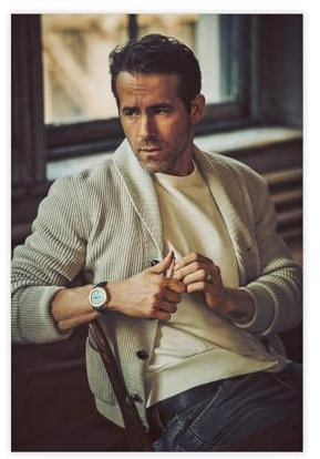 Ryan Reynolds Poster (20) Leinwand Poster Wandkunst Dekor Druck Bild Gemälde für Wohnzimmer Schlafzimmer Dekoration ungerahmt 20 x 30 cm
