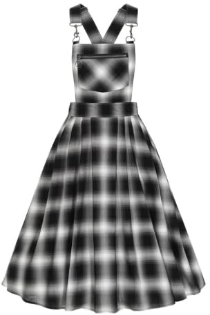 Hell Bunny Pinafore Kleid Darlene Retro Schürzenkleid Vintage Dress Tartan