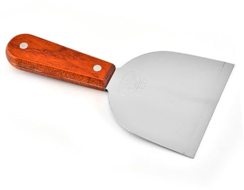 MAGICLULU Pfannkuchenschaufel Aus Steakspatel Mit Holzgriff Pizzaheberspatel Küchenzubehör Zum Anheben Von Kuchen Torten Rutschfest Leicht Zu Reinigen