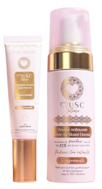 MUSC INTIME La Marque Officielle - Les Intimes - Mousse Intime & Parfum Intime - Monoï Oriental - La Rayonnante - Parfume & Nettoie En Douceur - Testé Sous Contrôle Gynécologique - 150ml & 30ml