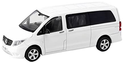 CHENXIAOLAN Miniaturmodelle 1 64 Für Mercedes Vito Weiße Kleine Legierungssimulationsmodellauto-Erwachsenensammlungsverzierungen Fertigmodell