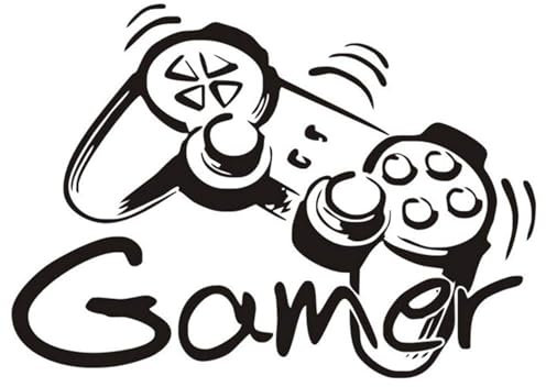 Wandtattoo Gamer Kinderzimmer Jungen Gamer Wandbild für Schlafzimmer Game Zone 40 x 30cm Wand Aufkleber Videospiel Dekoration Kunst Haus Wanddekoration Wohnzimmer Wandsticker