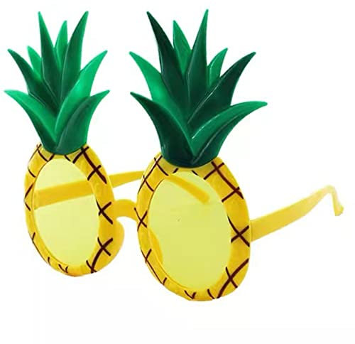 YOGOTEU Hawaii-Sonnenbrille, lustige Party-Brille für Pool, Strand, Party, Brillen, runde Ananas
