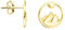 SOFIA MILANI - Damen Ohrringe 925 Silber - vergoldet/golden - Berg Ohrstecker - E2538