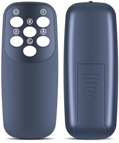 TCNOUMT Replacement Remote Control Compatible with Intertek IF-32FSB / NAOMI IF1340 IF1350 IF1360/ INMOZATA/ZCR/Heartland/Anpuce/Lifesmart/BETELNUT/KAMINIO EF02 EF04 Electric Fireplace Heater
