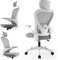 Ordeluxe Silla de Oficina Ergonómica, Silla Gaming, con Reposacabezas Ajustable, Soporte Lumbar y Apoyabrazos Plegables, Asiento Cómodo para Juegos, Capacidad Máxima de 120 kg