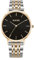 BURKER Damenuhr Ruby Petite Damen Armbanduhr Rond Klassisch Analog Wasserdicht 3 ATM Geschenk für Frauen Geburtstag Valentinstag - Schwarz Gold Silber - 28 mm