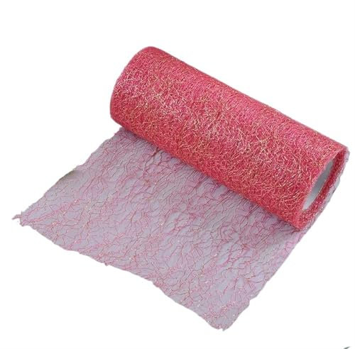 LIZHAYG Tulle Rouleau de Tulle de 10 mètres, 15 cm, Bobine de Tissu, Ruban, Jupe Tutu, Cadeau, Artisanat, Chaise, Ceinture, décoration de fête de Mariage(Rose Gold)