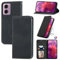 Cracedily Coque pour Motorola Moto E14 / G24 / G04 / G04s /G24 Power Pochette, Etui Protection Housse Premium en Cuir PU, Etui à Rabat Pochette de Portefeuille Étui pour Motorola Moto E14 Case, Noir