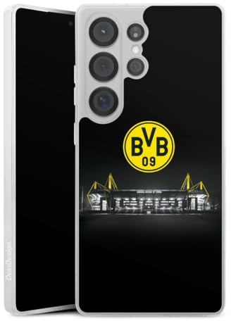 Silikon Hülle kompatibel mit Samsung Galaxy S 25 Ultra Case transparent Handyhülle BVB Stadion Borussia Dortmund