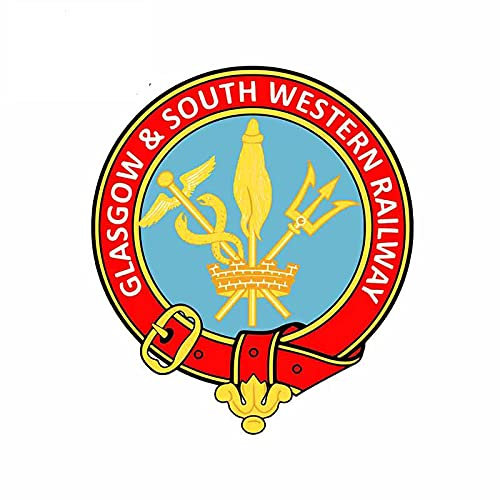 13 cm x 11,4 cm für Glasgow und South Western Railway Autoaufkleber Anime VAN Dekoration