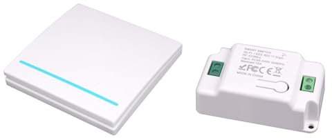 Interruttore senza fili, Interruttori luci da parete, interruttore smart wifi, RF 433Mhz Interruttore luce wireless, accensione luci a distanza Portata 100 m, Interruttori di controllo remoto