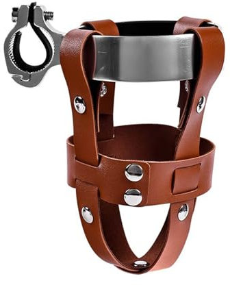 Morain Porte-gobelet en cuir pour vélo de route, bouteille d'eau, porte-gobelet pour vélo, café, boisson