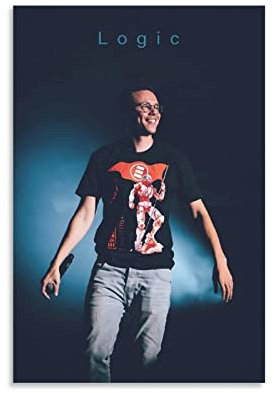 ZHDZK Leinwandbild Musiker Logic Rapper Foto Print Modern Family Bedroom Decor Poster ungerahmt (60 x 90 cm, ohne Rahmen)