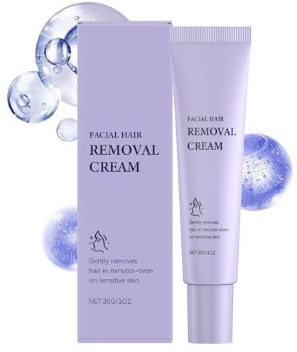 Facial Hair Removal Cream, Upper Lip Hair Removal Cream, Removes Facial Hair Gently & Reliably · For Upper Lip, Chin, Cheek & Nose Root, Für alle Hauttypen Geeignet