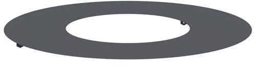 vidaXL Macetero Antracita de con Detalles Decorativos de 60 cm, Resistente a Manchas Balcones y Jardines. Decoración de jardín de Metal, macetas Modernas y Soporte Redondo de Acero pa