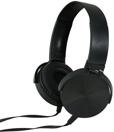 On-Ear Overhead Wired Headphones, 3.5mm Foldable Lightweigh Headset for PC Laptop Wired Headphones with Clear Voice & Super Light for Office School Home Computer (2)