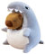 KUKUShining Capybara Plüsch, Kuscheltier Krokodil Capybaras Stofftier Puppe Umarmungskissen Braunes Plüschtier Spielzeug Geschenk for Kuscheln(Gray,40cm/15.7in)