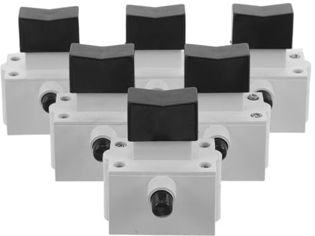 iplusmile Lot de 6 Interrupteurs 10A avec Verrouillage pour Machines de Découpe d'Acier Bouton-Poussoir Momentané Compatible Scie à Onglet et Outils Électriques Industriels Interrupteurs