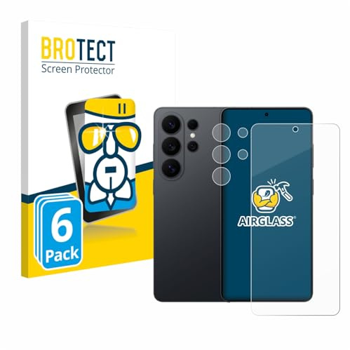 BROTECT Schutzglas für Samsung Galaxy S26 Ultra | (Display+Kamera) 6 Stück Transparenter Displayschutz Made in Germany Schutzfolie Panzer Folie Glas 9H Einfache Montage Clear