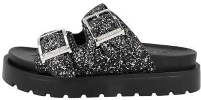 Buffalo Raya Ari Glam - Schwarz/Silber PU (Polyurethan)
