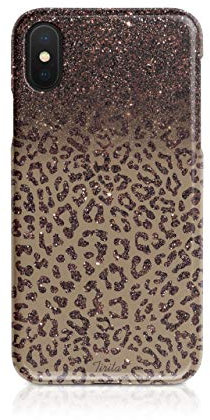 Tirita Hard Phone Case Compatible with iPhone 6 Plus & 6s Plus Hard Cover PRINTED GLITTER, NOT REAL GLITTER Sparkly Wild Animal Print Leopard Cheetah