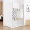 MIQU Duschabtrennung 100 x 195 cm Walk in Dusche Duschwand Duschtrennwand 8mm ESG NANO Glas mit schutzfolie CF10