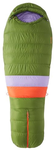 Marmot Damen Women's Angel Fire Long, Mumienschlafsack für Erwachsene, Gänsedaunen mit 650er Bauschkraft, extralang, sehr leicht und warm, 183 cm, geeignet bis -28 °C