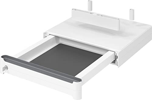 bümö® DIY Schublade für Schreibtische mit Sanft-Stopp System in weiß
