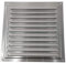 Griglia di ventilazione in metallo da 30 x 30 cm, con zanzariera, per esterni ed interni (30 x 30 cm, zincata)