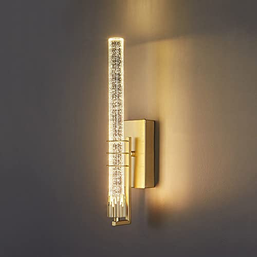 Jadssox LED-Wandleuchte, postmoderne Kristall-Wandleuchte, Innen-Eitelkeits-Wandleuchte, kreative Metall-Wandhalterung, 3000 K warmweiße Wand-Wash-Leuchten, Wohnkultur-Leuchter