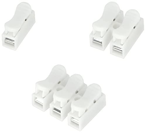 75 PCS CH1 CH2 CH3 Spring Clamp Wiring Terminals,Wire Connectors,Quick Pin Push Cable Connectors