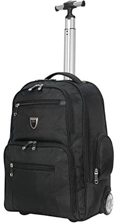 ARIANA® Wheeled Backpack Trolley Laptop Rucksack Cabin Hand Luggage Camping Hiking Travel Bag - RT644