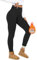 HIPOWER Thermo Leggings Gefüttert Damen Winter Verdickte Thermoleggins Warm Plüsch Fleece Leggins High Waist Blickdicht Thermostrumpfhose für Outdoor Freizeit（Schwarz,XL