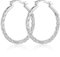 Silber 925 Ohrring Große Creolen für Damen, Grosse Goldene Gedrehte Creolen Hypoallergene Sterling Silber Ohrring Große Hängende Creolen Runde Creolen Ohrring Leichte Große Ohrring Schmuck 30 mm