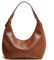 Ann Bully Hobo Handtaschen für Damen, veganes Leder, Schultertaschen für Damen, Clutch, Geldbörse, Y2K, Handtasche, Tragetasche, Braun